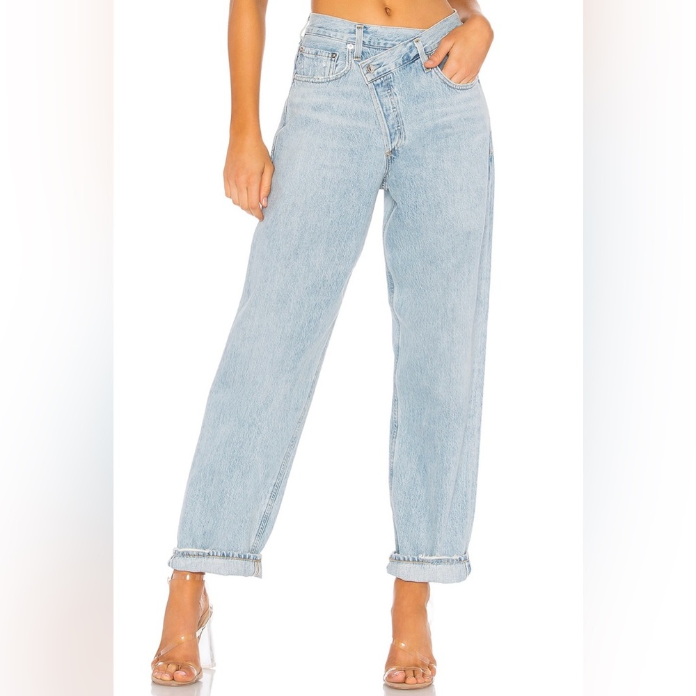agolde suburbia criss cross jeans